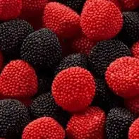 mûres perlées rouge et noir