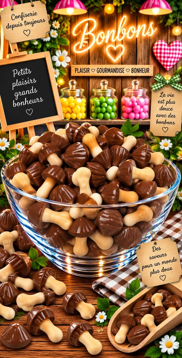 champignon  chocolat (par10)