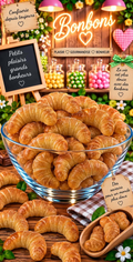 croissants fourres au chocolat marshmallow (unité)