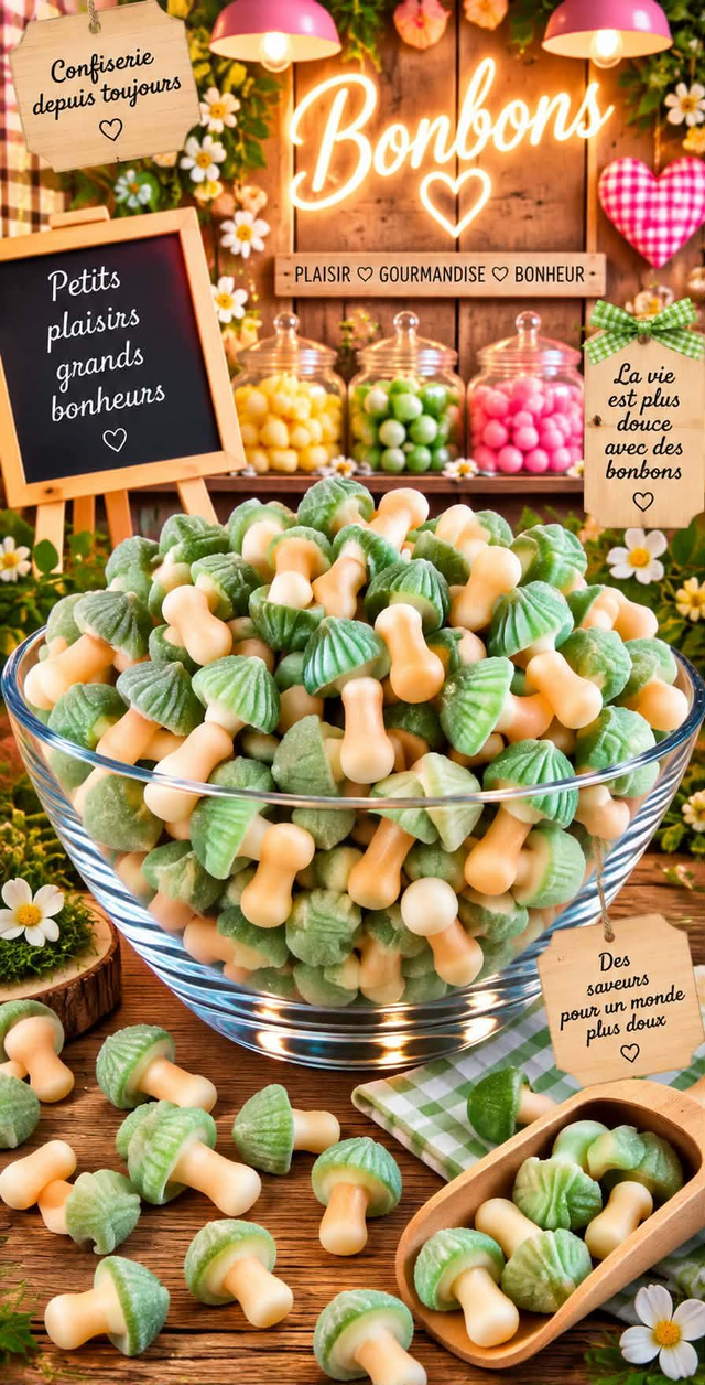 champignon pistache (par10)