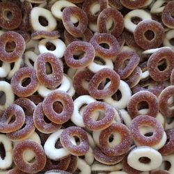 anneaux sucrés coca