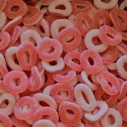 anneaux sucrés fraise