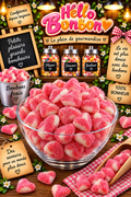 coeur twist creme fraise lisse